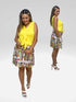 2 Tier Skort with side seam pockets and elasticized waist line - SH011